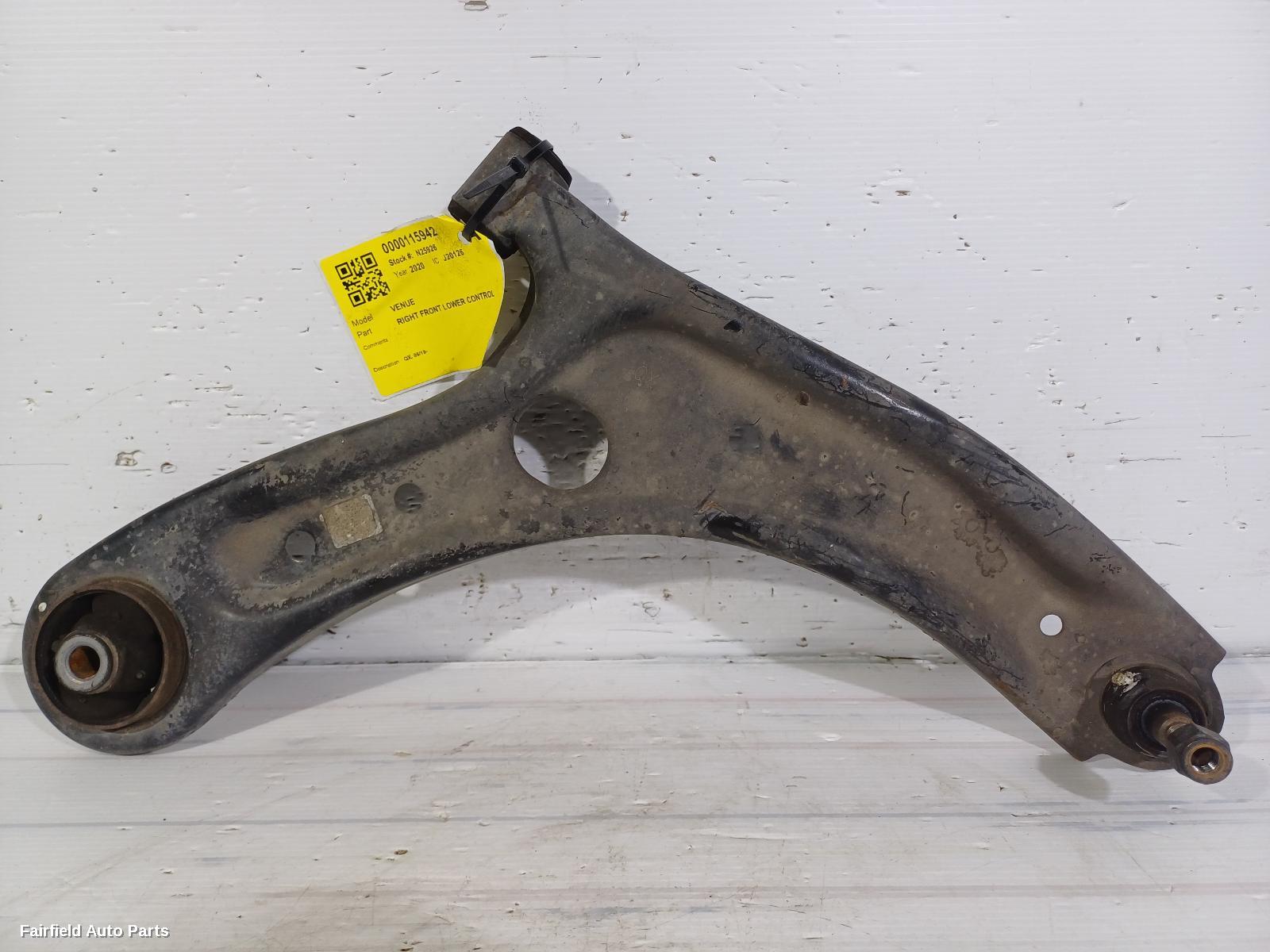 2019-2026 Hyundai Venue Right Front Lower Control Arm