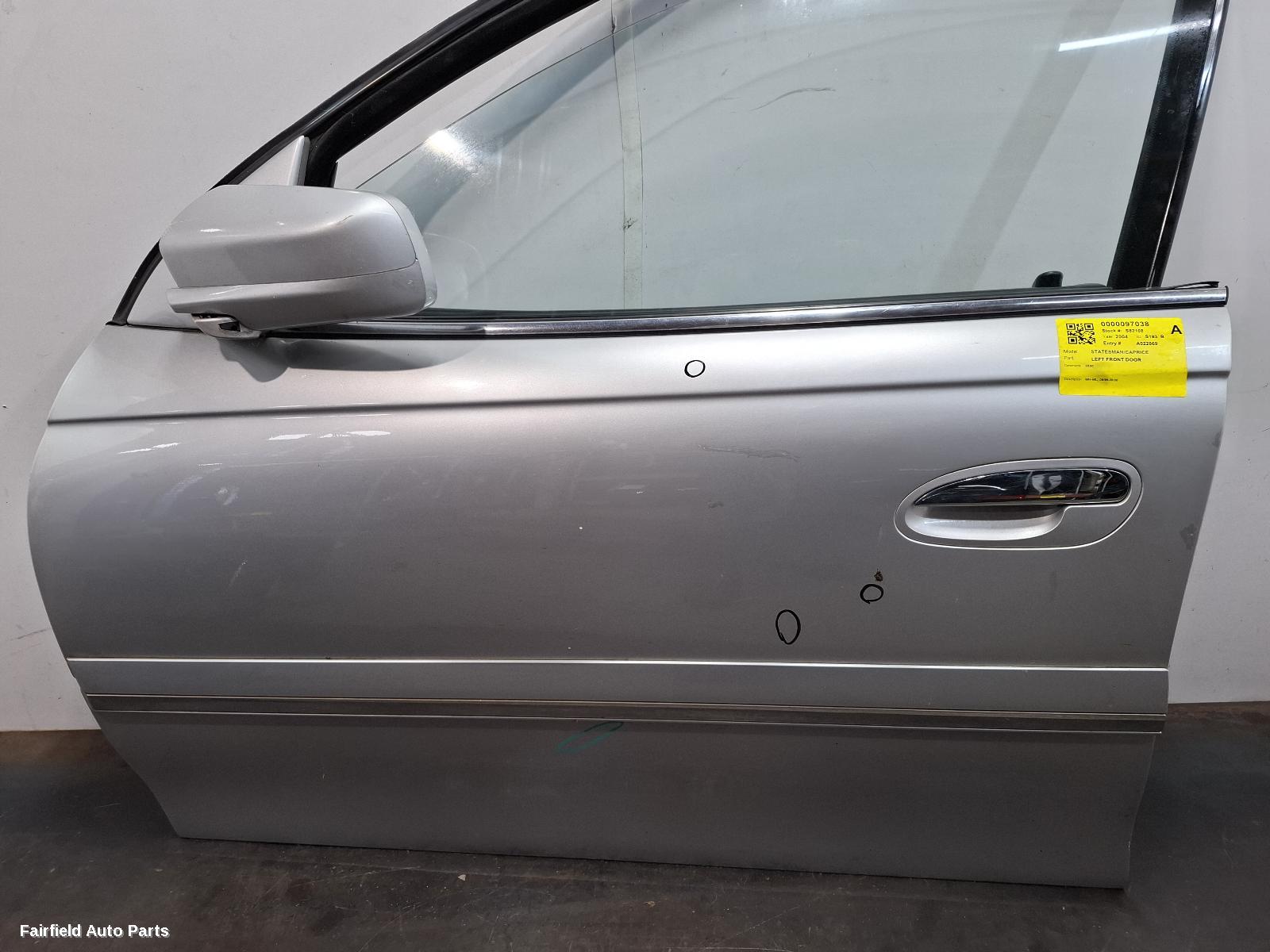 1999-2006 Holden Statesman/caprice Left Front Door