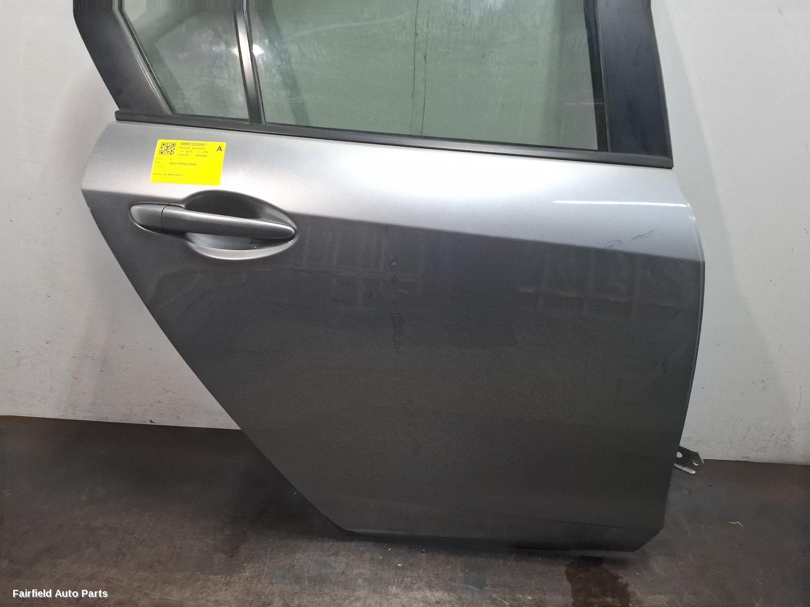 2009-2013 Mazda 3 Right Rear Door Sliding