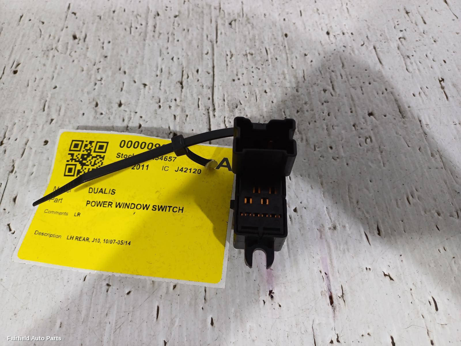 2007-2014 Nissan Dualis Pwr Dr Wind Switch