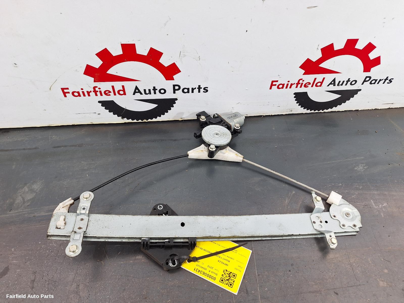 2007-2013 Subaru Impreza Right Front Window Reg Motor