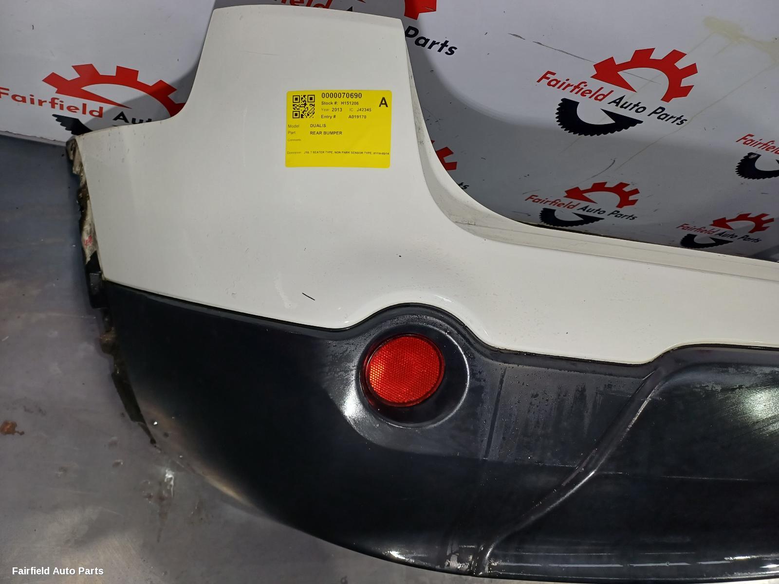 2010-2014 Nissan Dualis Rear Bumper