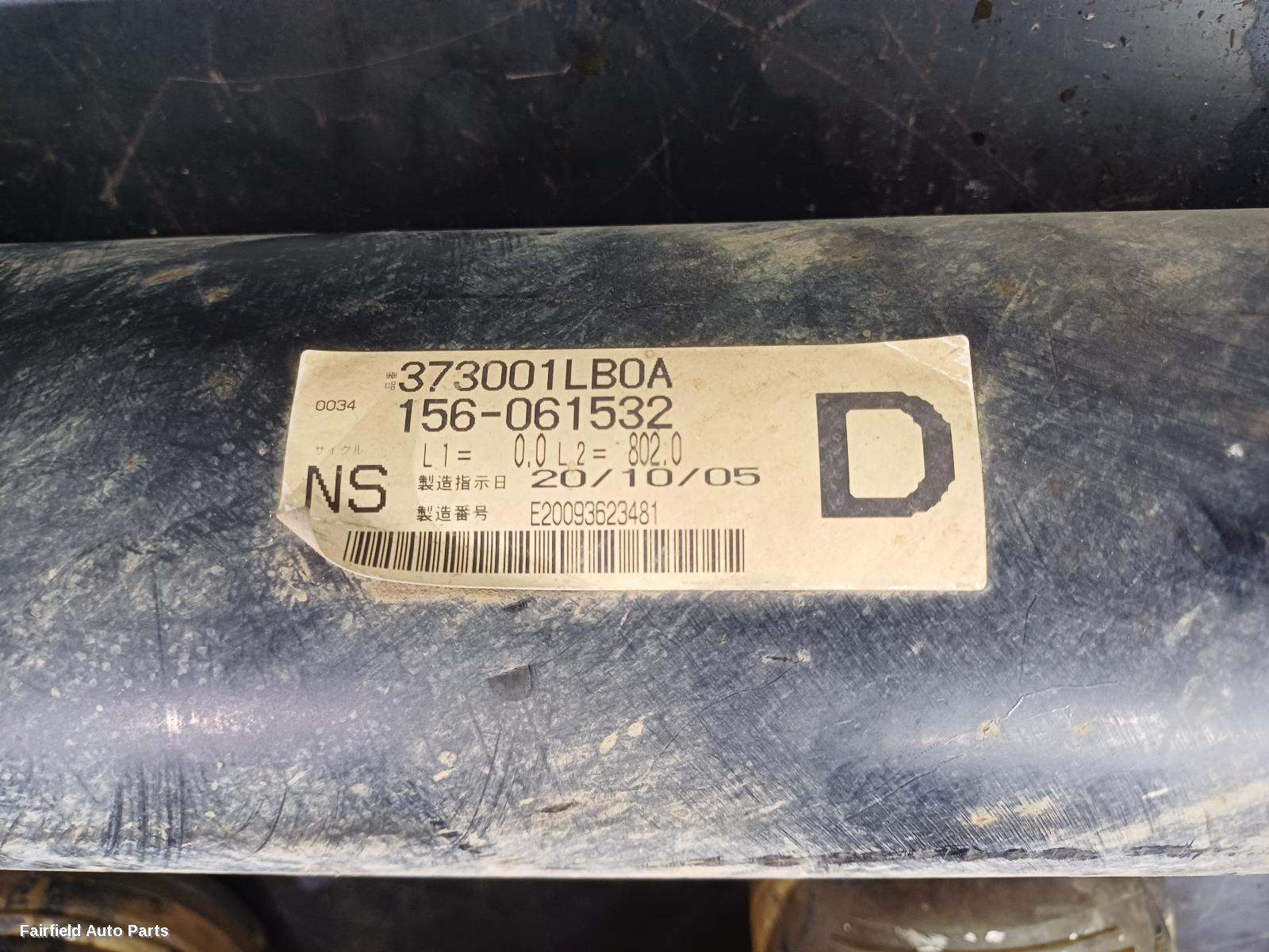 2012-2026 Nissan Patrol Rear Drive Shaft
