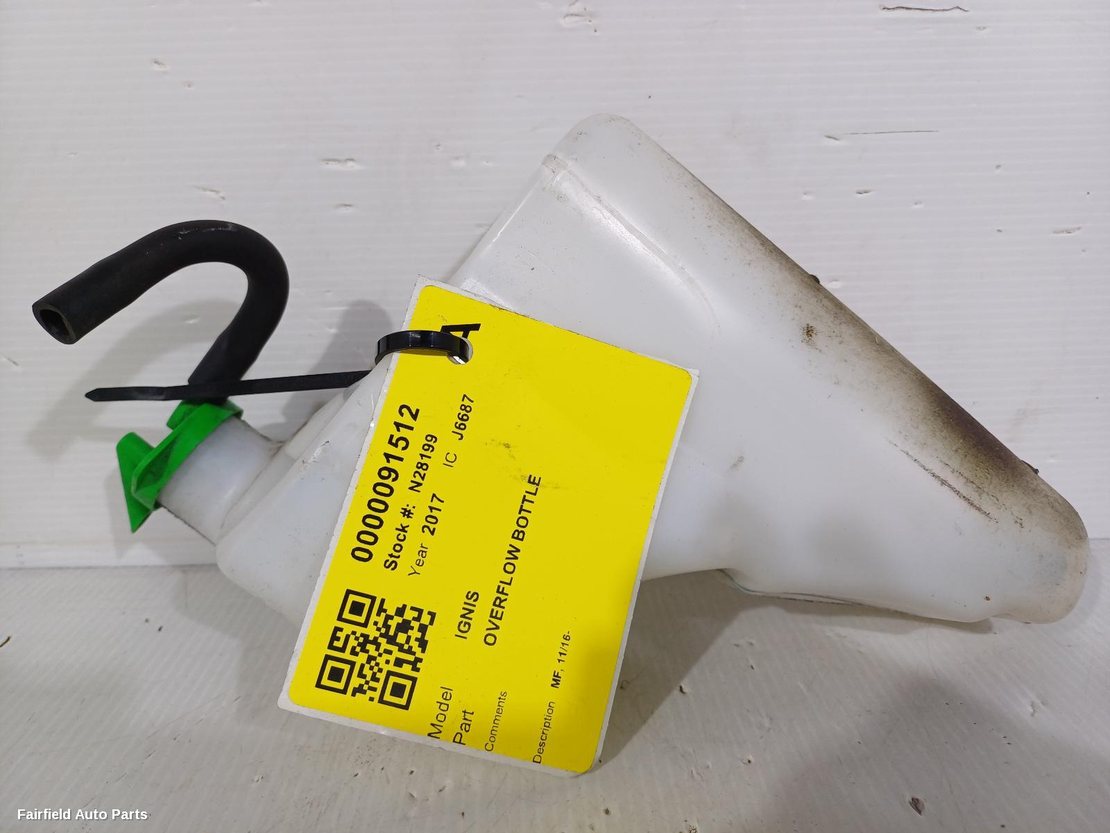 2016-2026 Suzuki Ignis Overflow Bottle