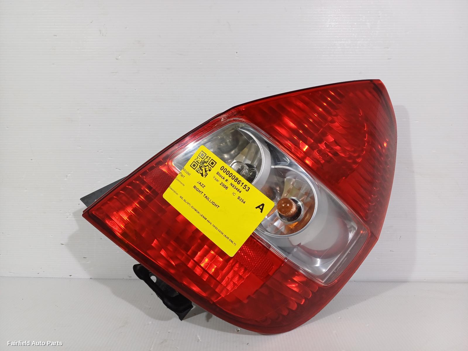 2002-2006 Honda Jazz Right Taillight