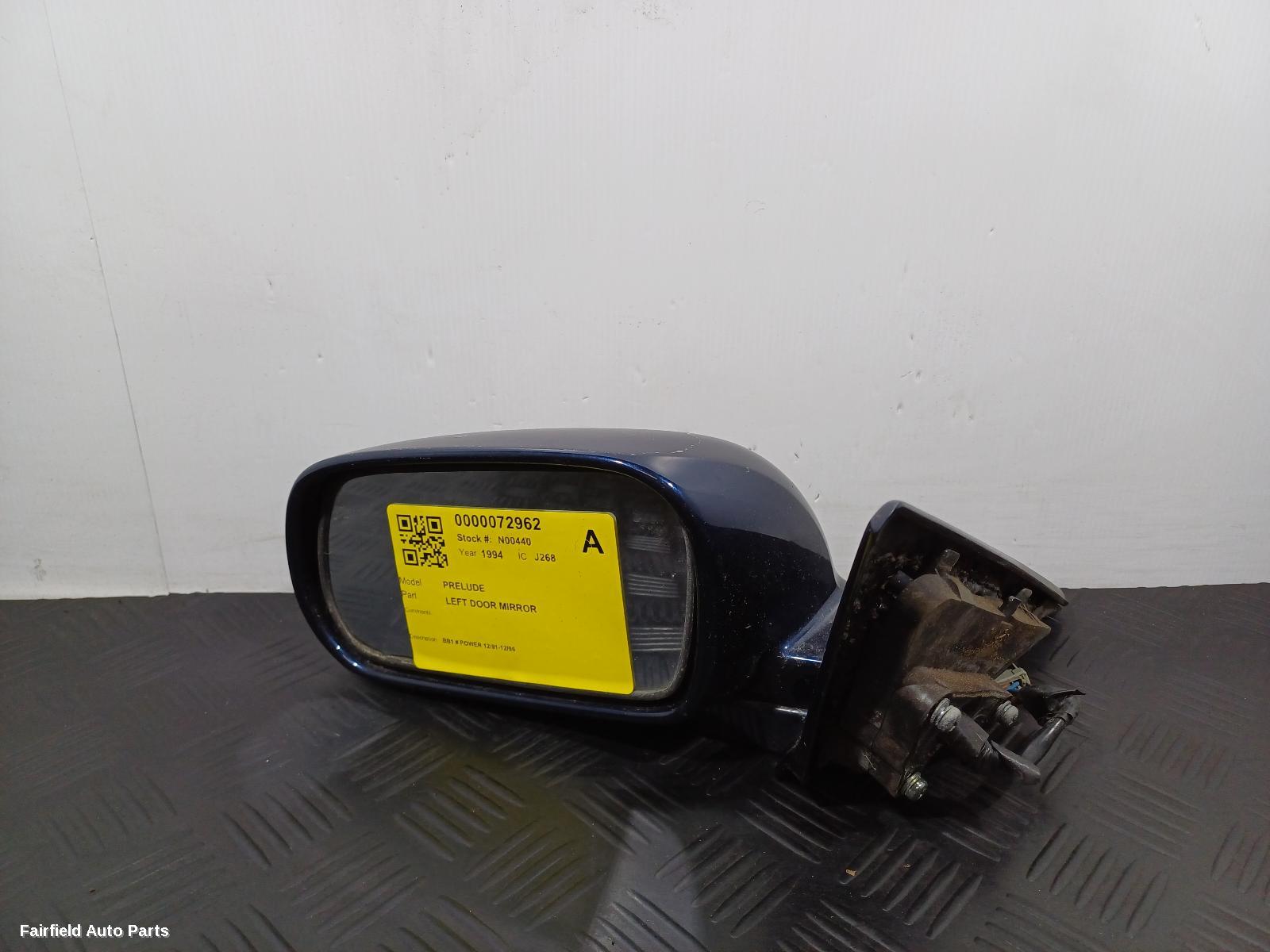 1991-1996 Honda Prelude Left Door Mirror