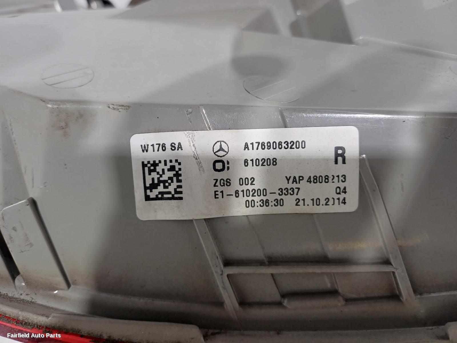 2012-2015 Mercedes A Class Right Taillight