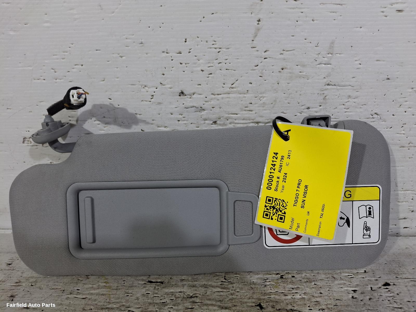2023-2026 Chery Tiggo 7 Pro Sunvisor