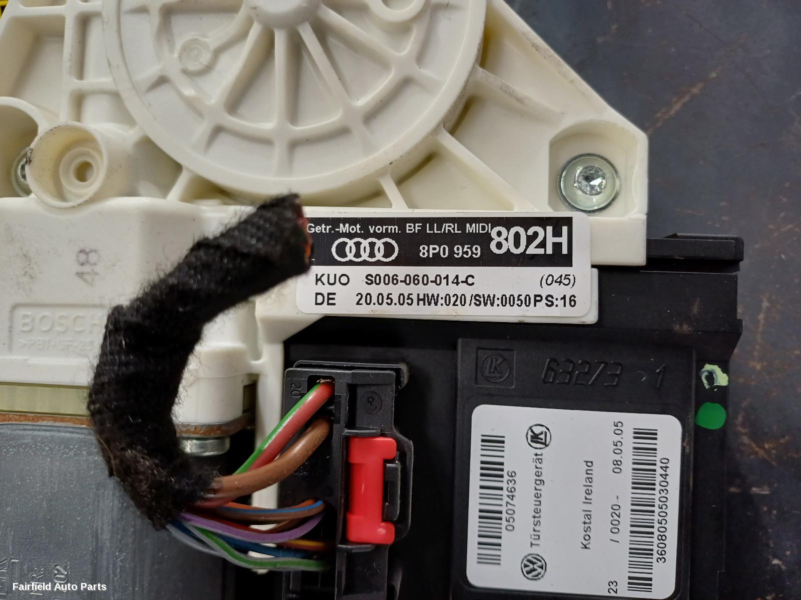 2004-2013 Audi A3 Left Front Window Reg Motor