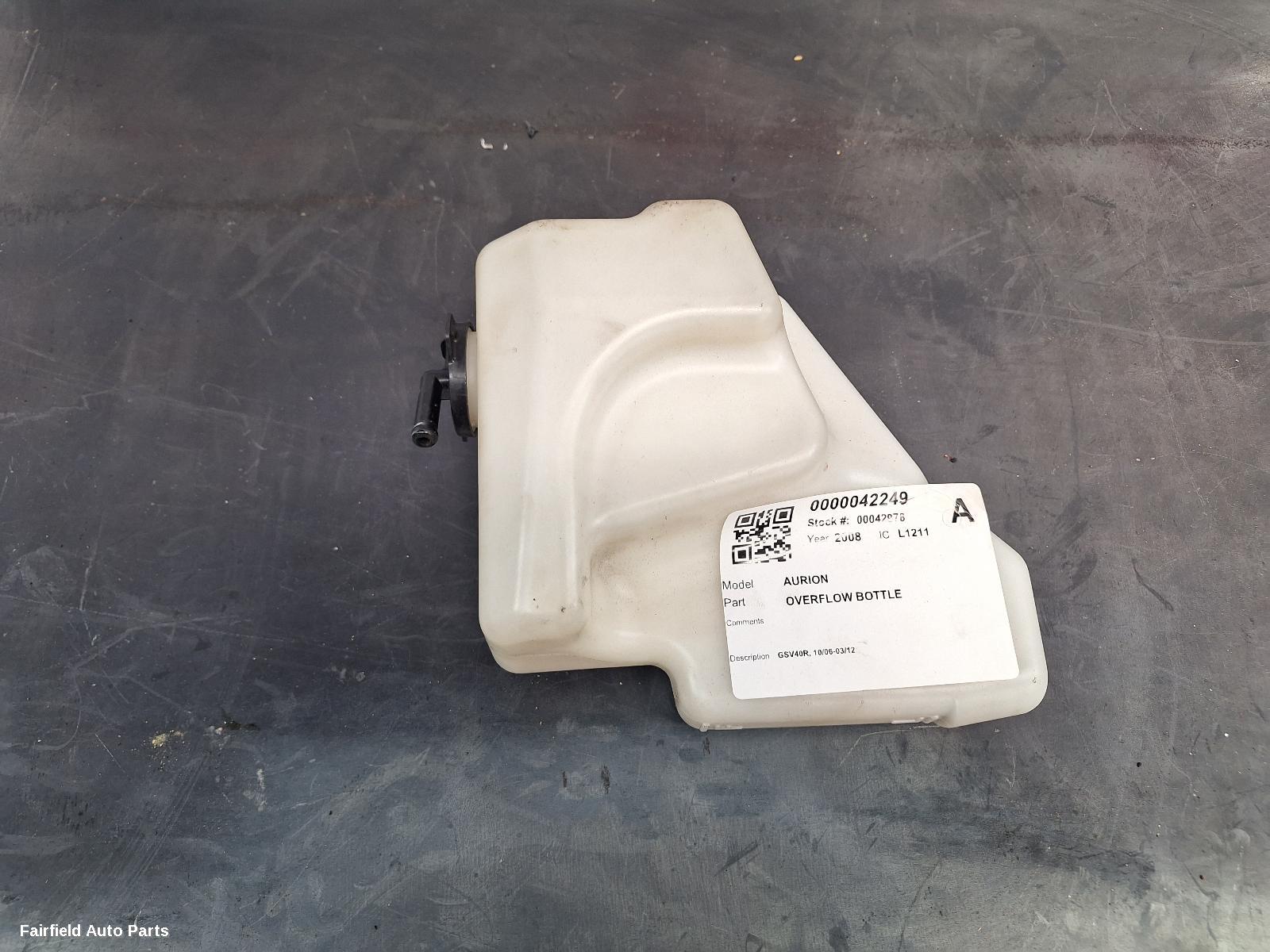 2006-2012 Toyota Aurion Overflow Bottle