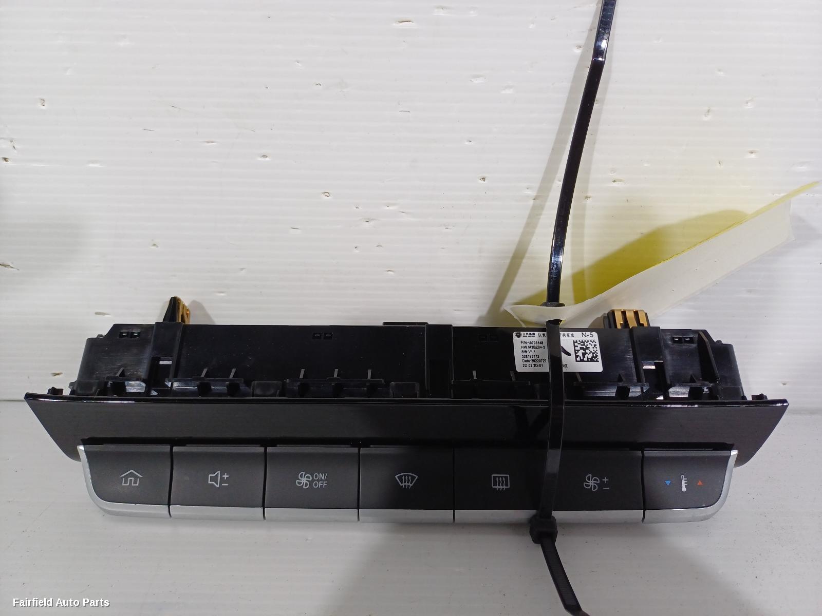 2020-2024 Mg Zs Heater Ac Controls