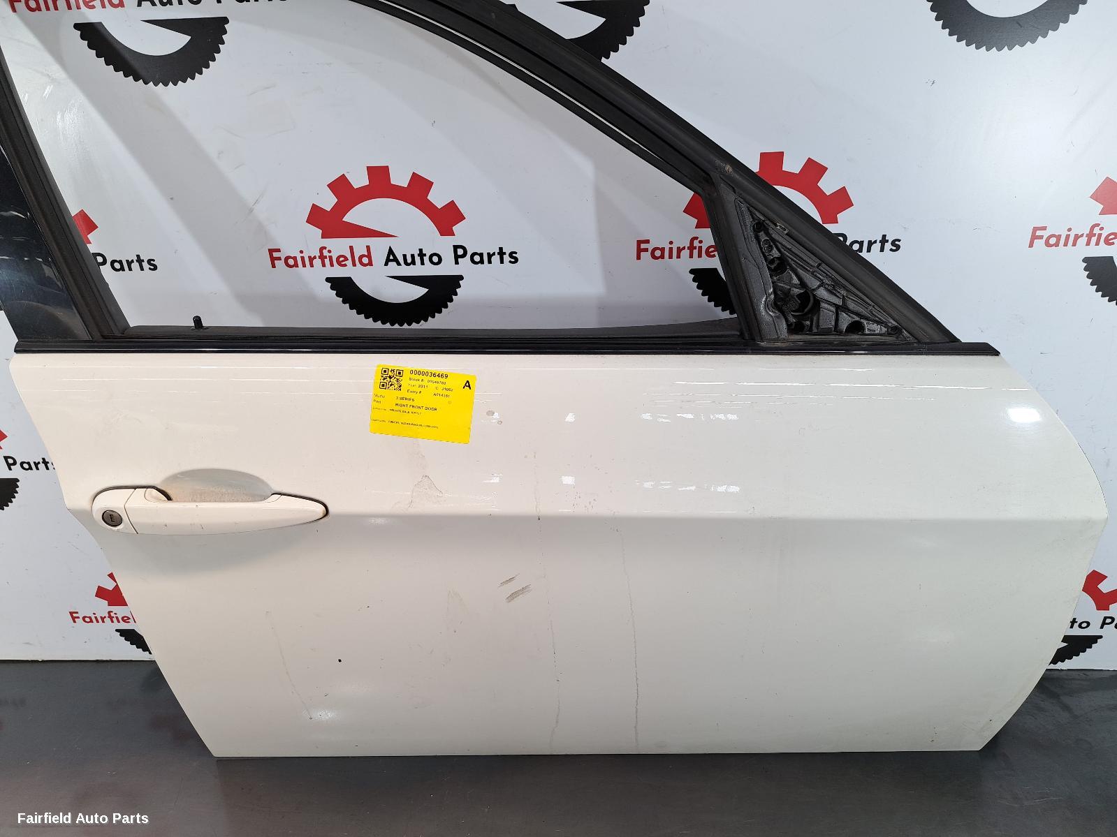 2005-2012 Bmw 3 Series Right Front Door