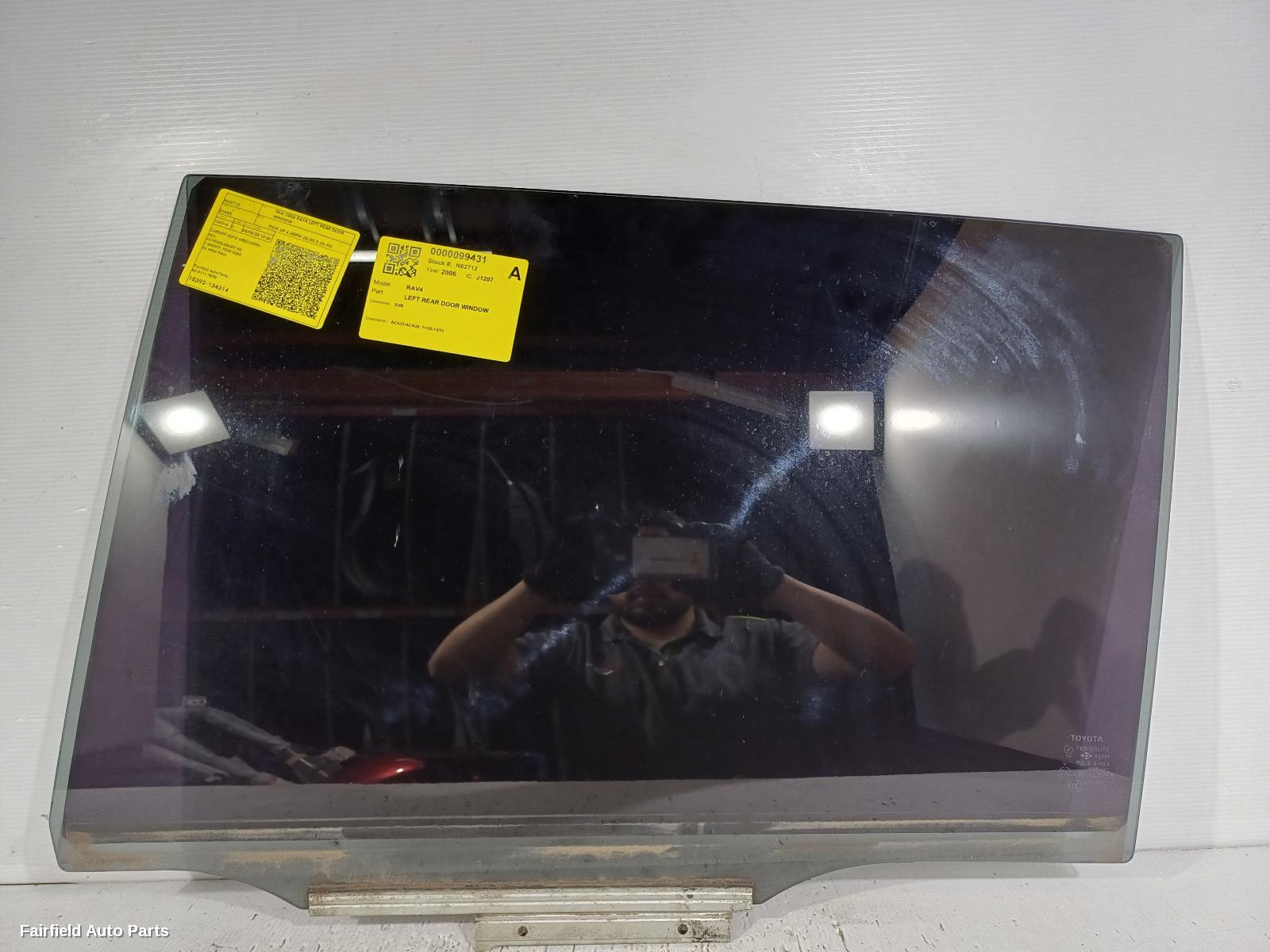 2005-2012 Toyota Rav4 Left Rear Door Window