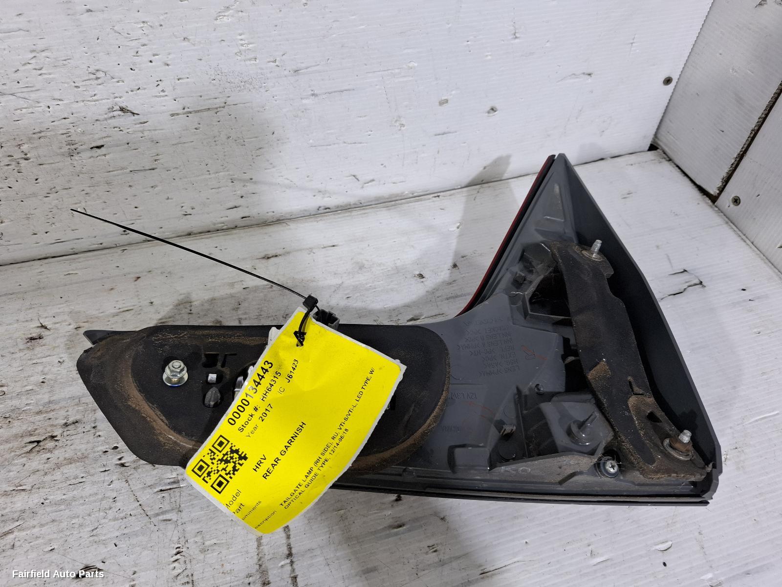 2014-2018 Honda Hrv Rear Garnish