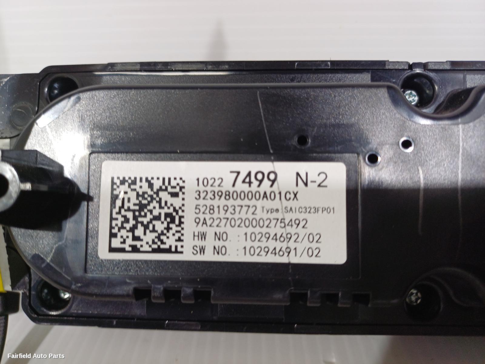 2016-2024 Mg Mg3 Heater Ac Controls