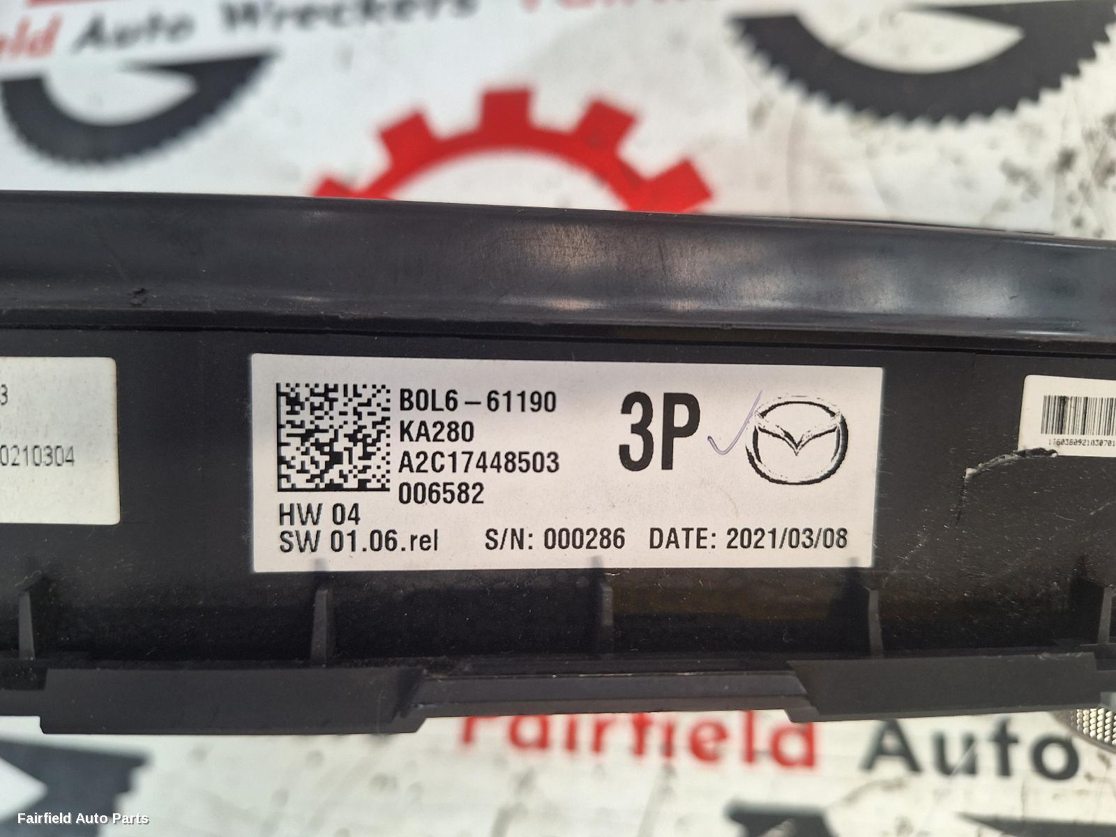 2019-2026 Mazda 3 Heater Ac Controls