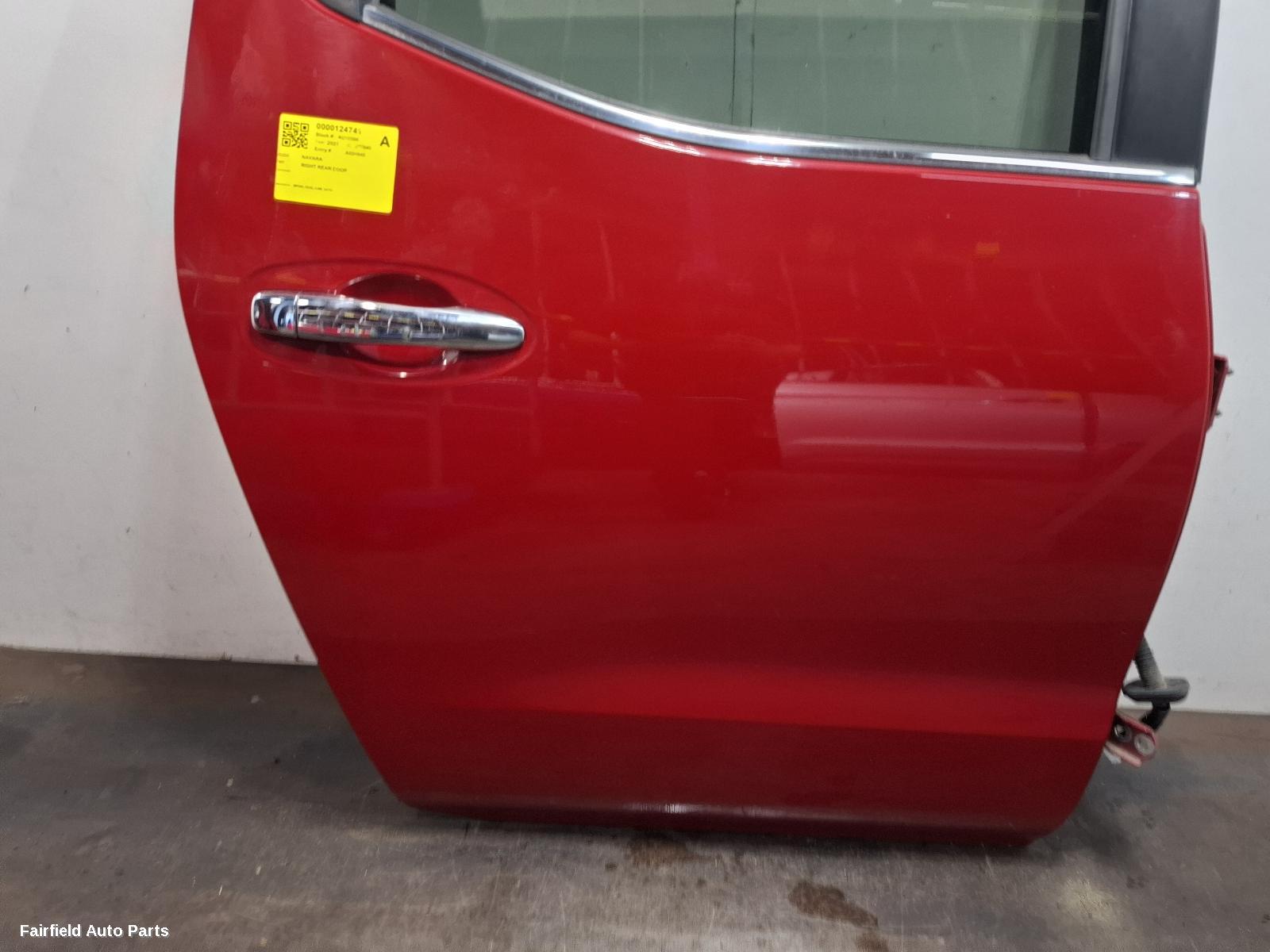 2015-2025 Nissan Navara Right Rear Door Sliding