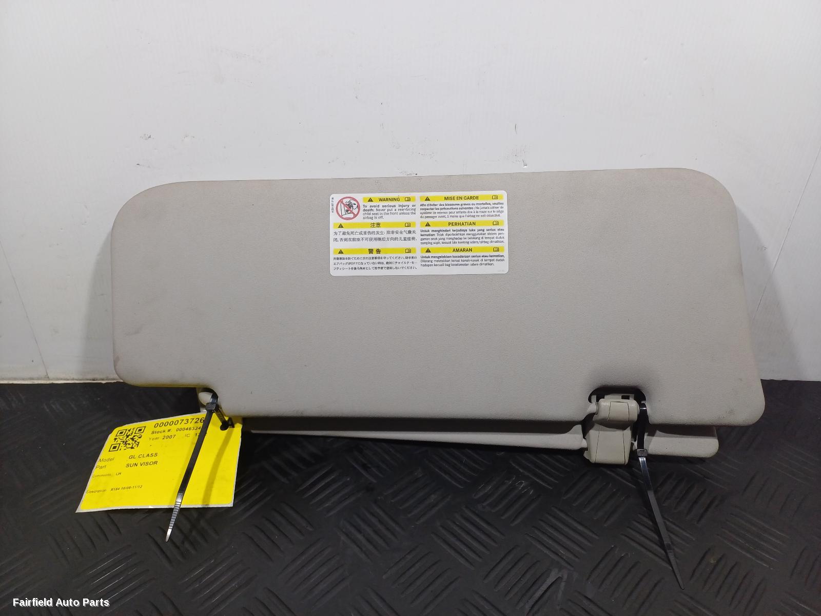 2006-2012 Mercedes Gl Class Sunvisor
