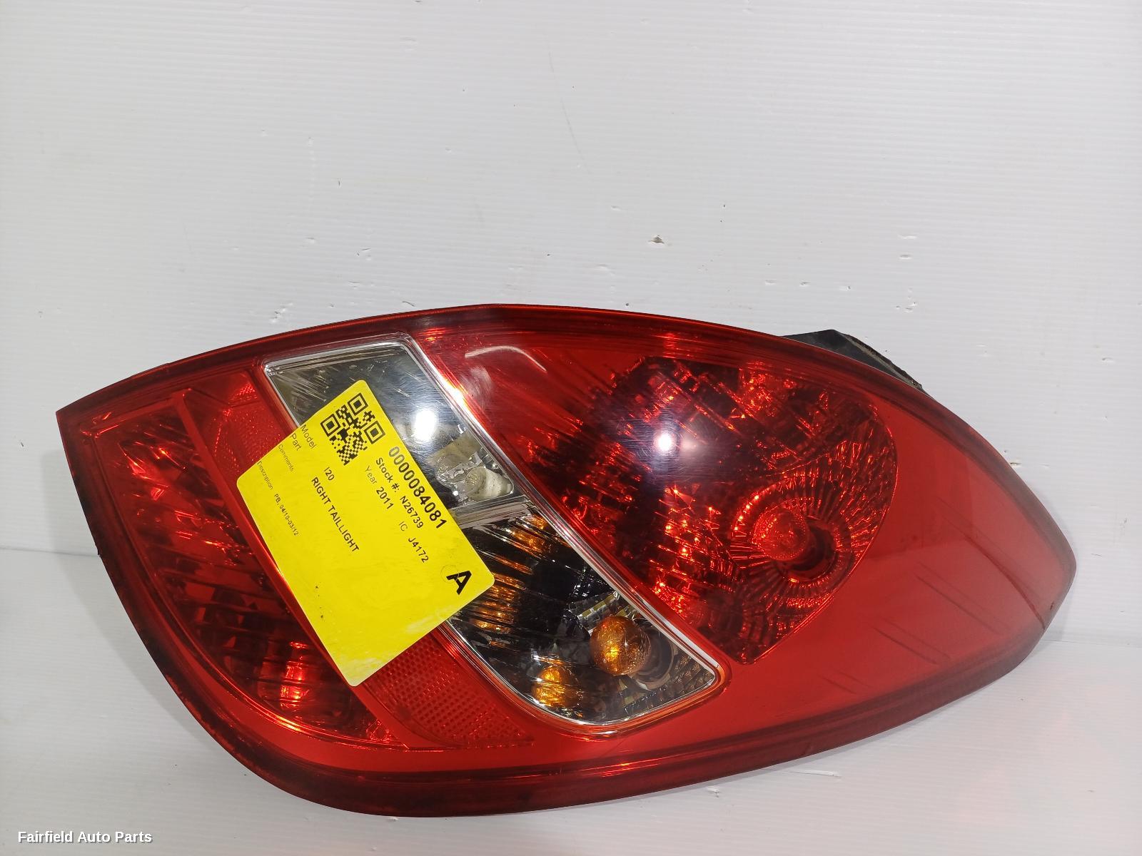 2010-2012 Hyundai I20 Right Taillight