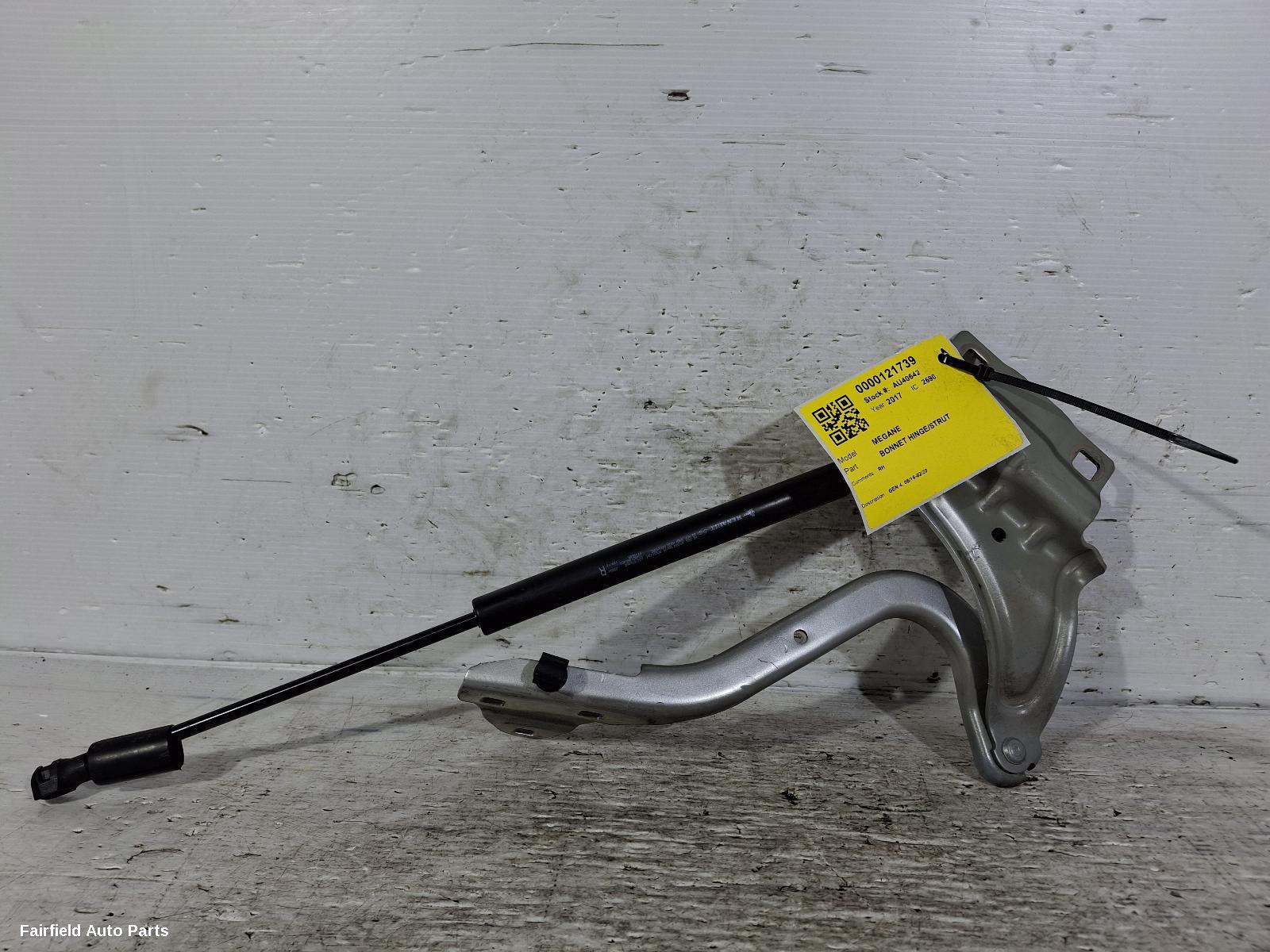 2016-2020 Renault Megane Bonnet Hinge Strut