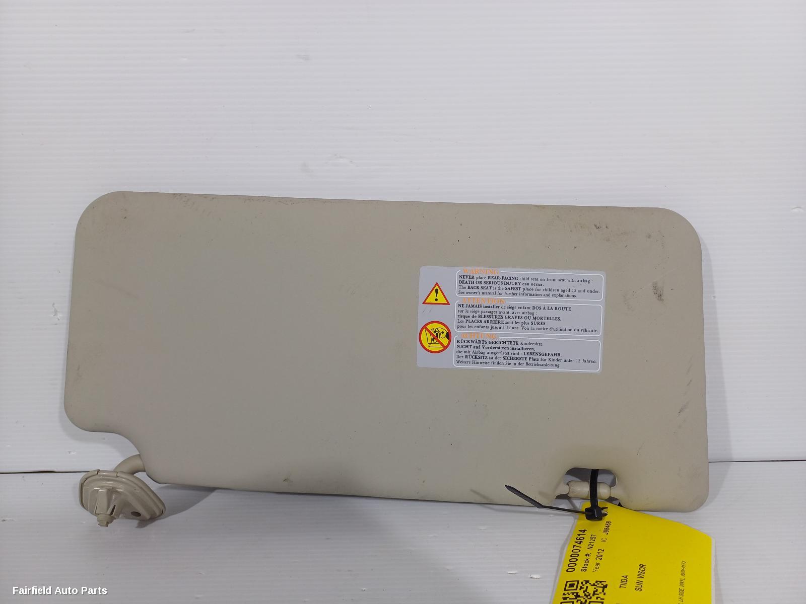 2004-2013 Nissan Tiida Sunvisor