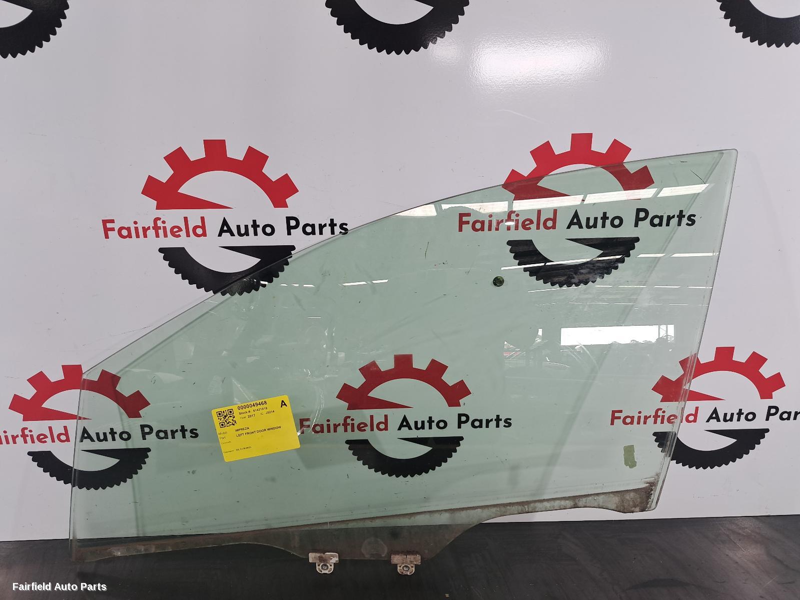 2016-2023 Subaru Impreza Left Front Door Window