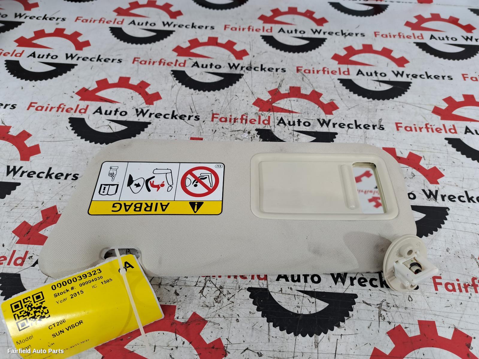 2011-2022 Lexus Ct200h Sunvisor