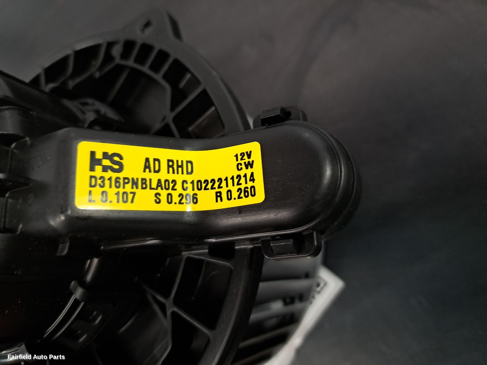 2017-2026 Hyundai I30 Heater Fan Motor