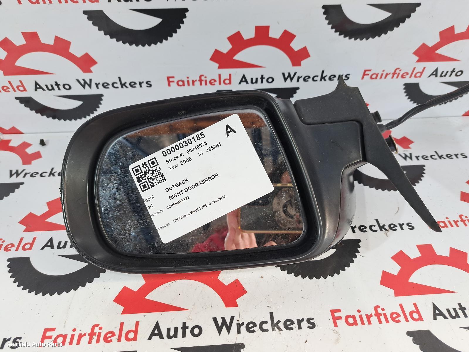 2003-2006 Subaru Outback Right Door Mirror
