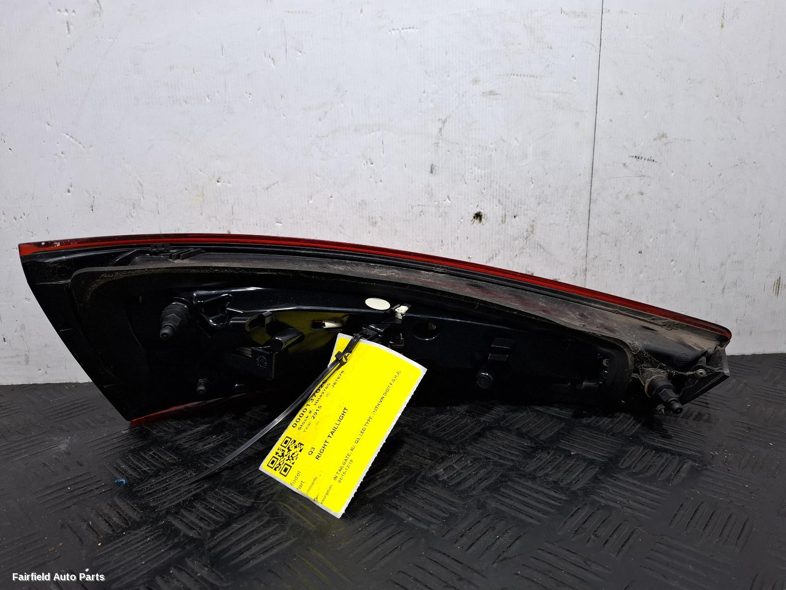 2015-2018 Audi Q3 Right Taillight