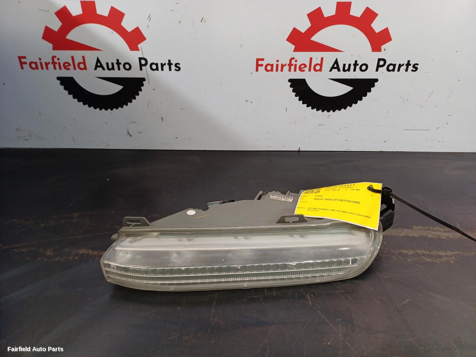 2012-2015 Honda Civic Right Indicator Fog Side