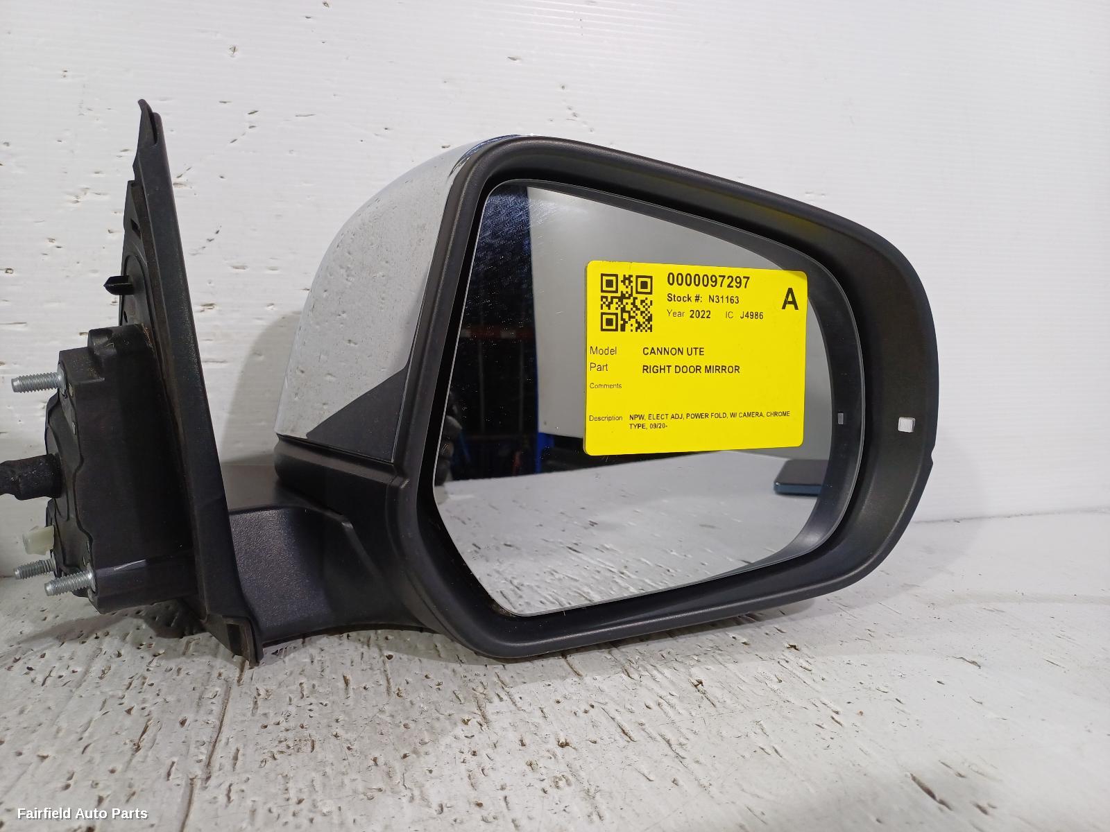 2020-2026 Great Wall Cannon Ute Right Door Mirror