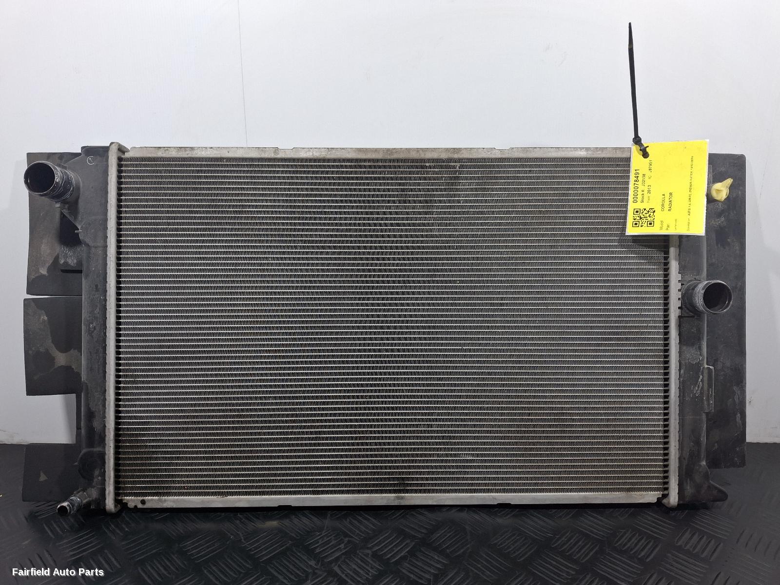 2012-2018 Toyota Corolla Radiator