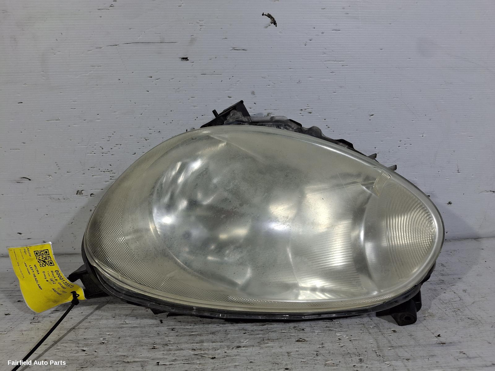 2010-2012 Nissan Micra Left Headlamp