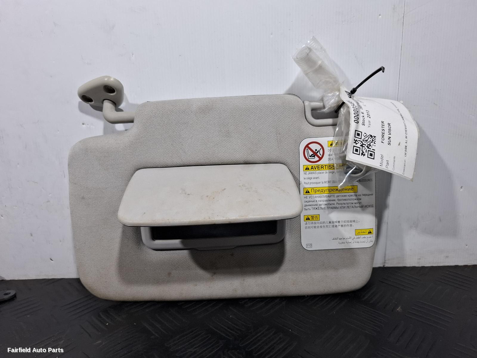 2012-2018 Subaru Forester Sunvisor