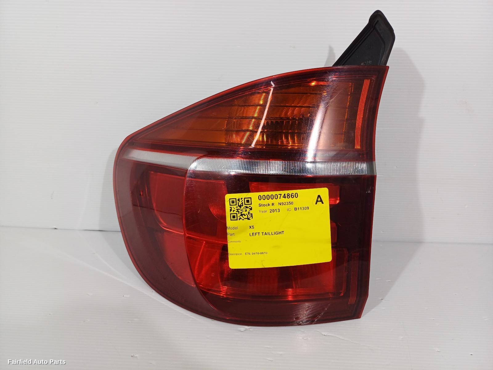 2010-2013 Bmw X5 Left Taillight