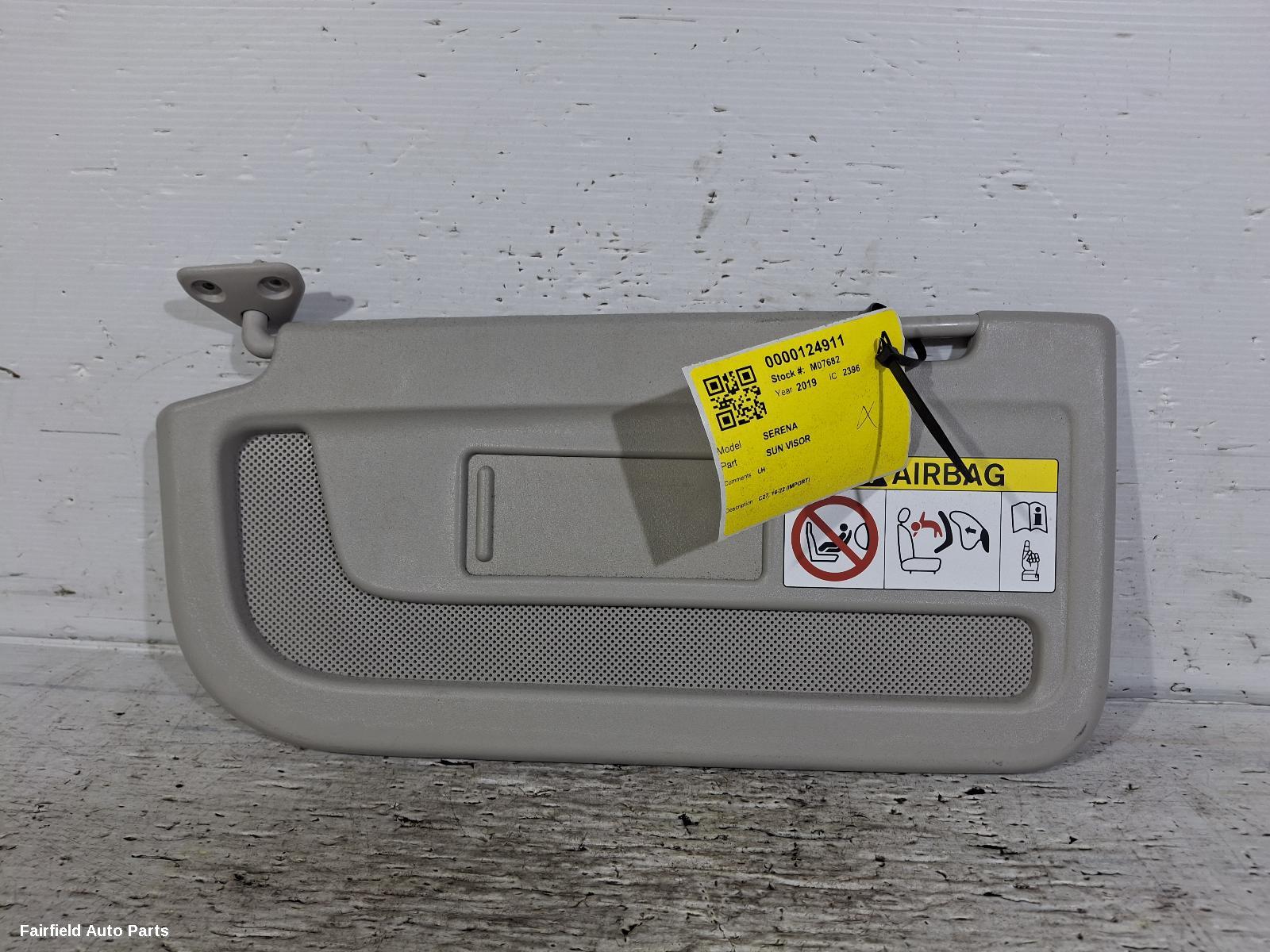 2016-2022 Nissan Serena Sunvisor