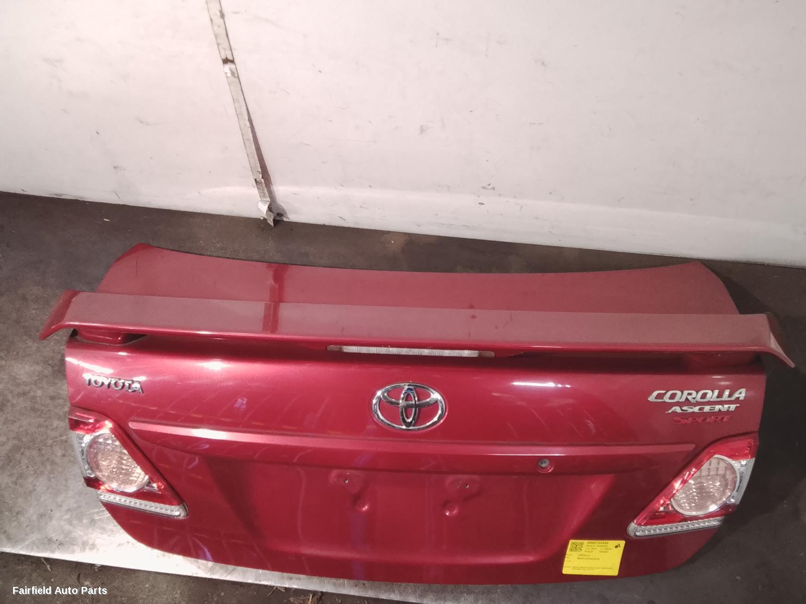 2011-2013 Toyota Corolla Bootlid Tailgate