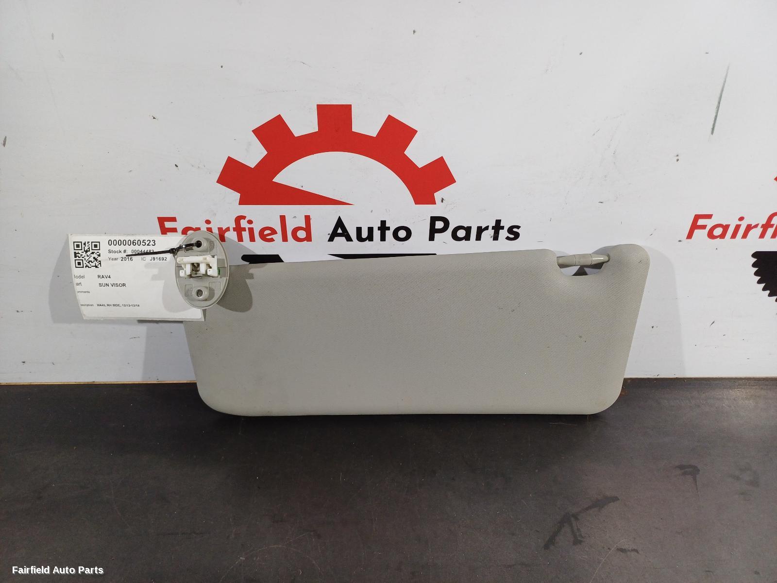 2012-2018 Toyota Rav4 Sunvisor