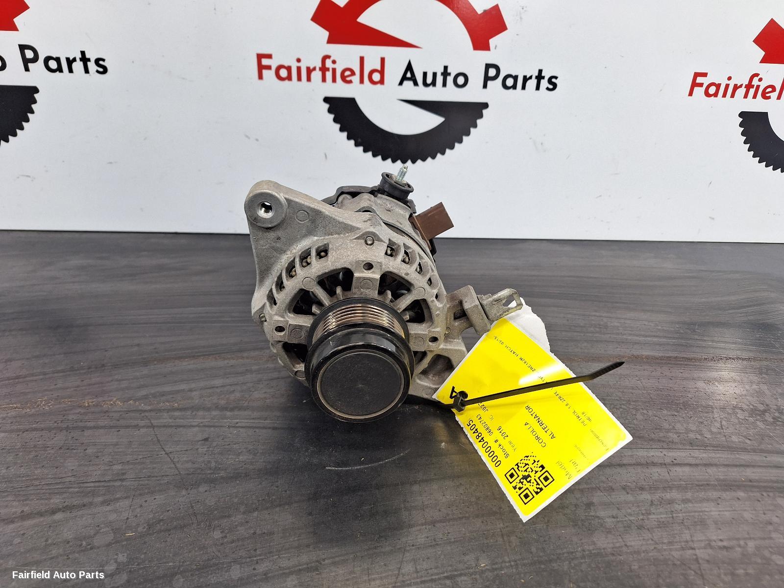 2015-2018 Toyota Corolla Alternator