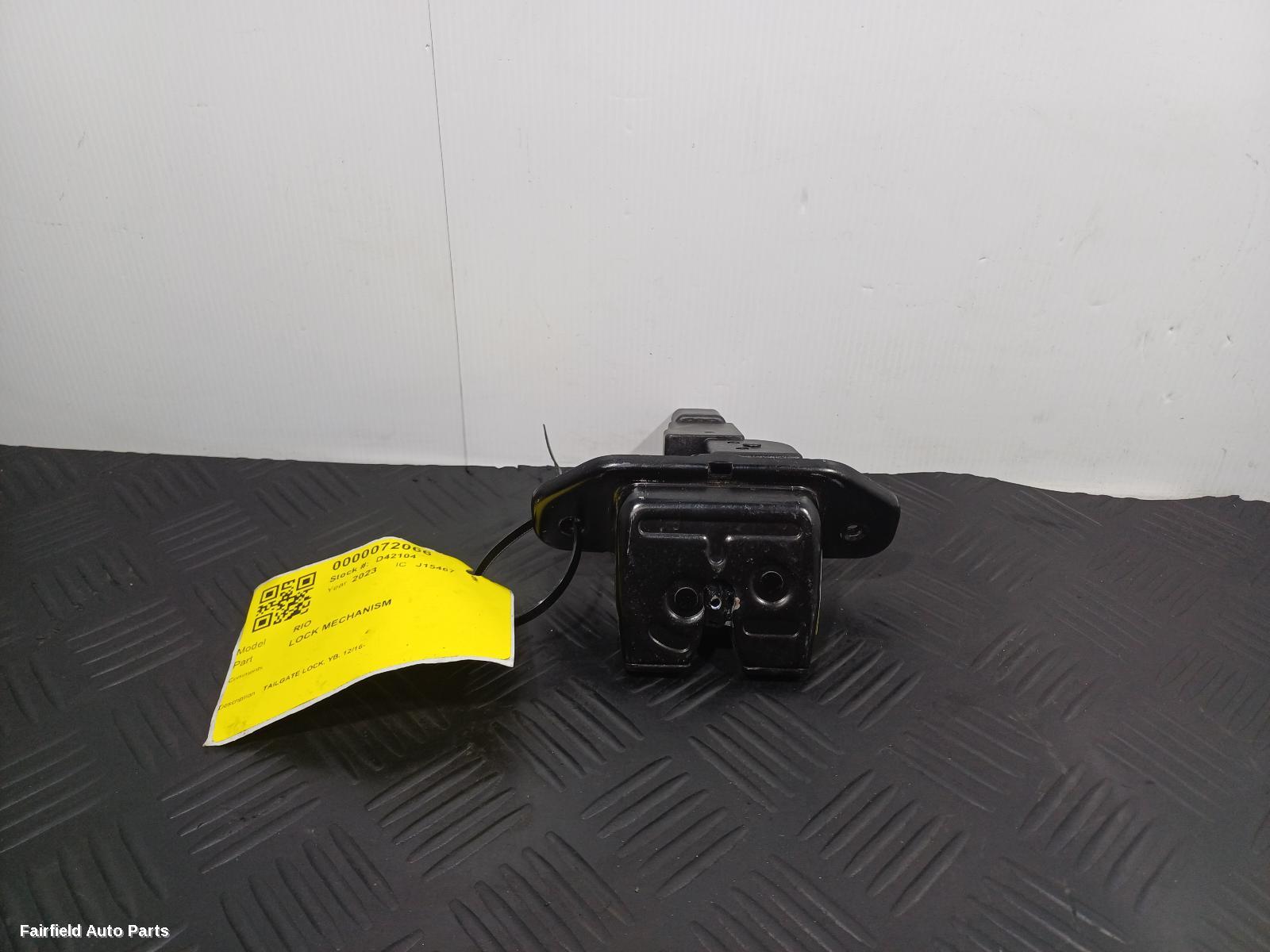 2016-2023 Kia Rio Door Boot Gate Lock