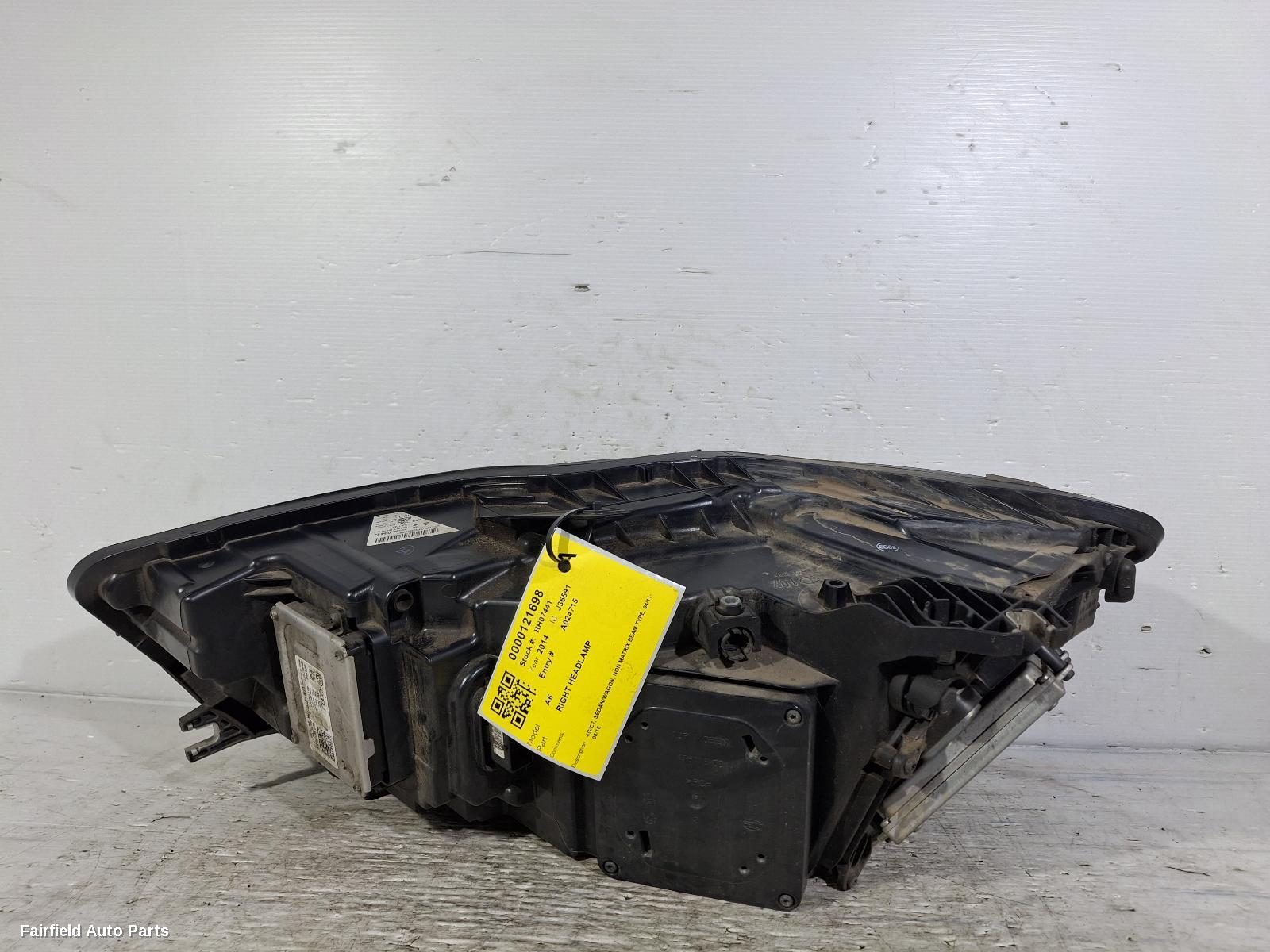 2011-2018 Audi A6 Right Headlamp