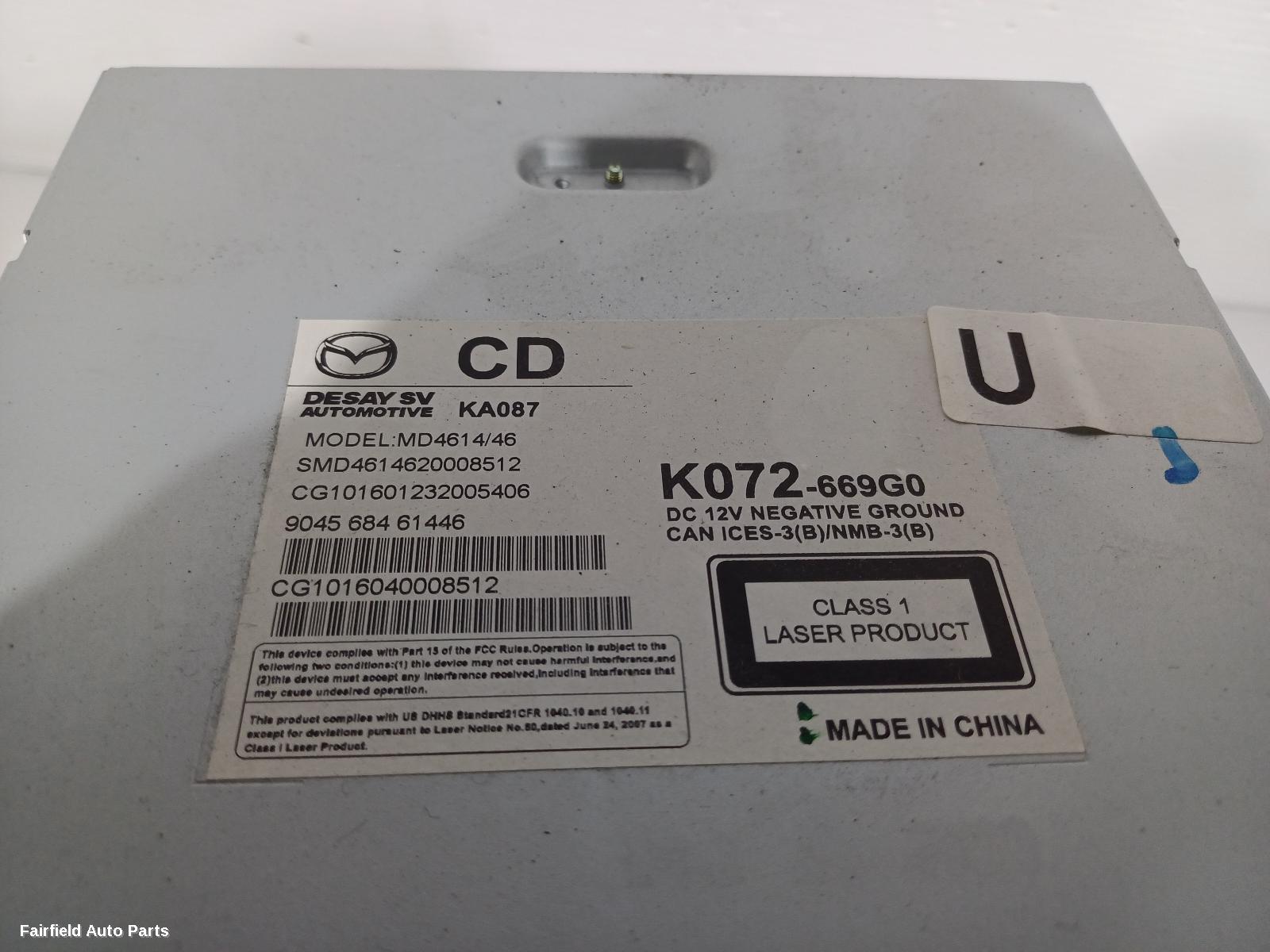 2014-2016 Mazda Cx5 Radio Cd Dvd Sat Tv