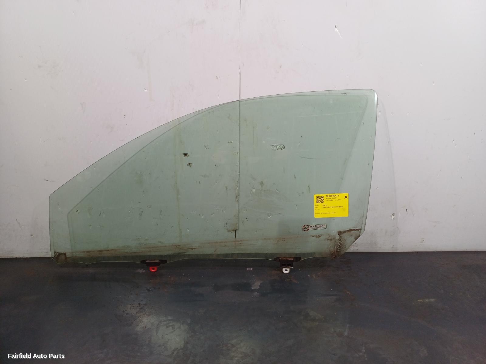 1999-2005 Toyota Echo Left Front Door Window