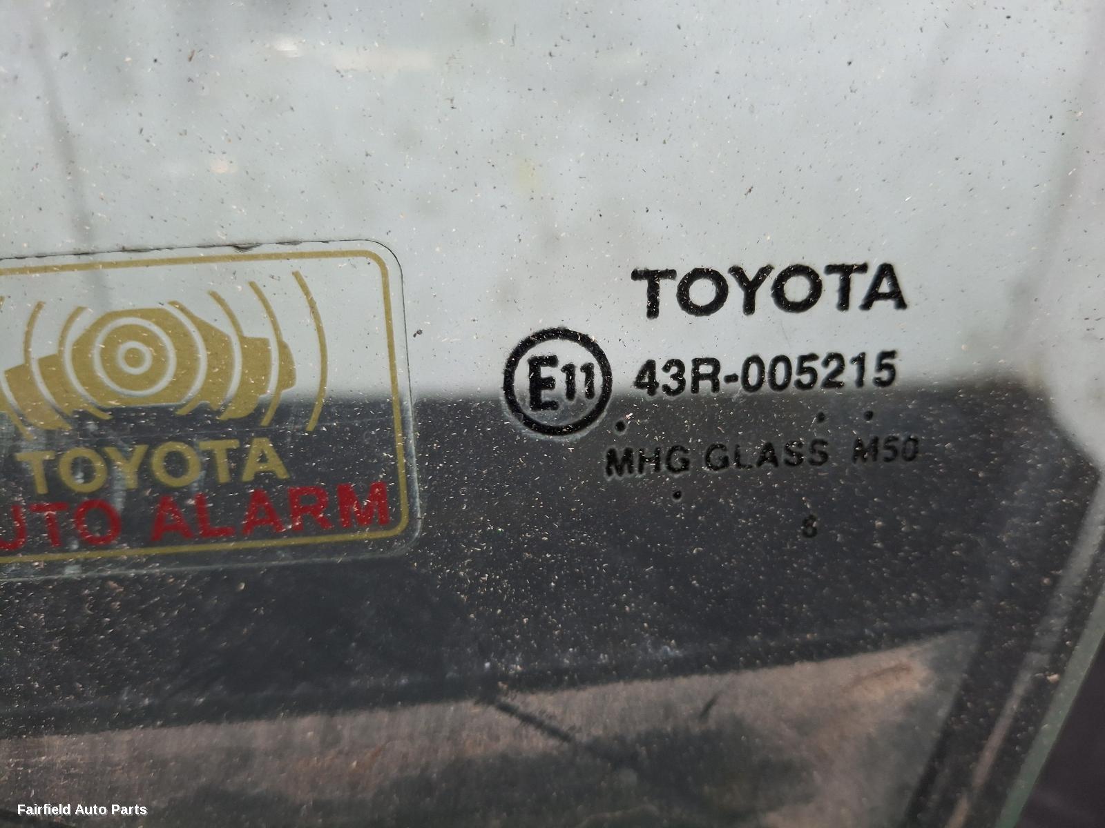 2012-2017 Toyota Aurion Left Front Door Window