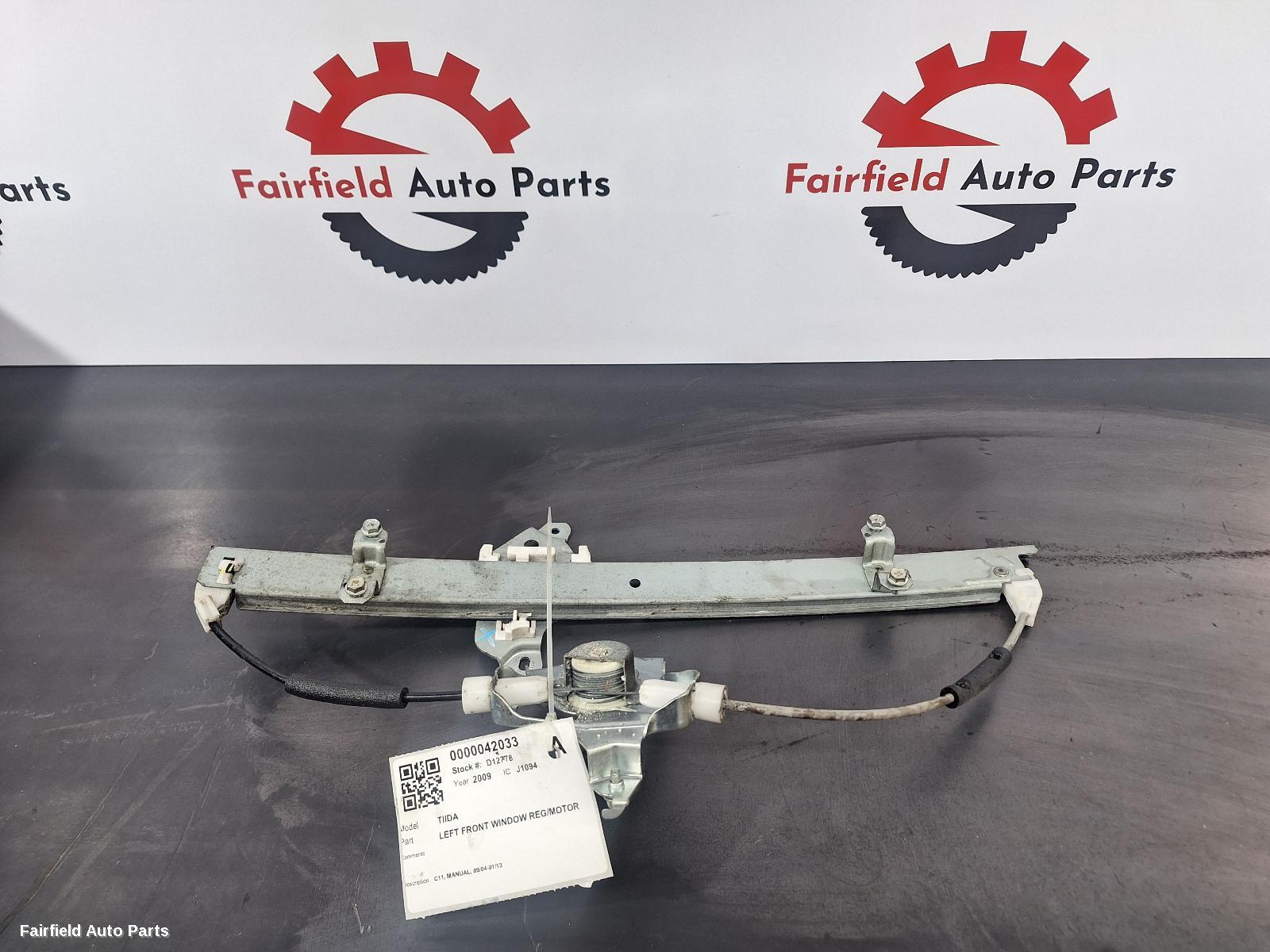2004-2013 Nissan Tiida Left Front Window Reg Motor