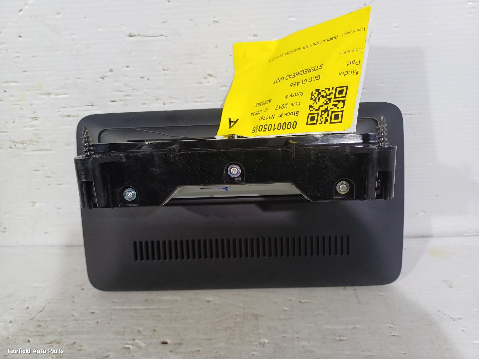 2015-2019 Mercedes Glc Class Radio Cd Dvd Sat Tv