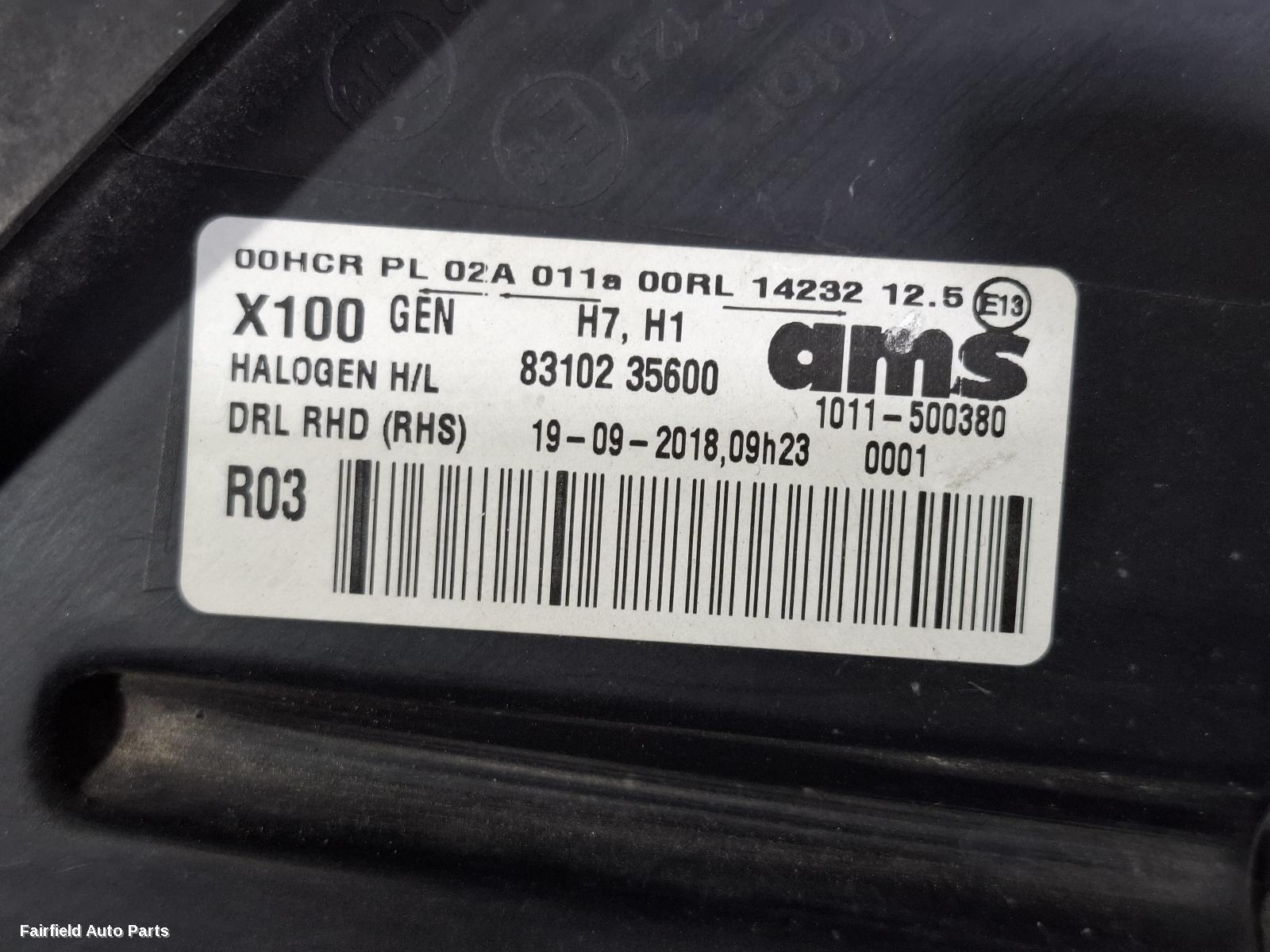 2015-2020 Ssangyong Tivoli Right Headlamp