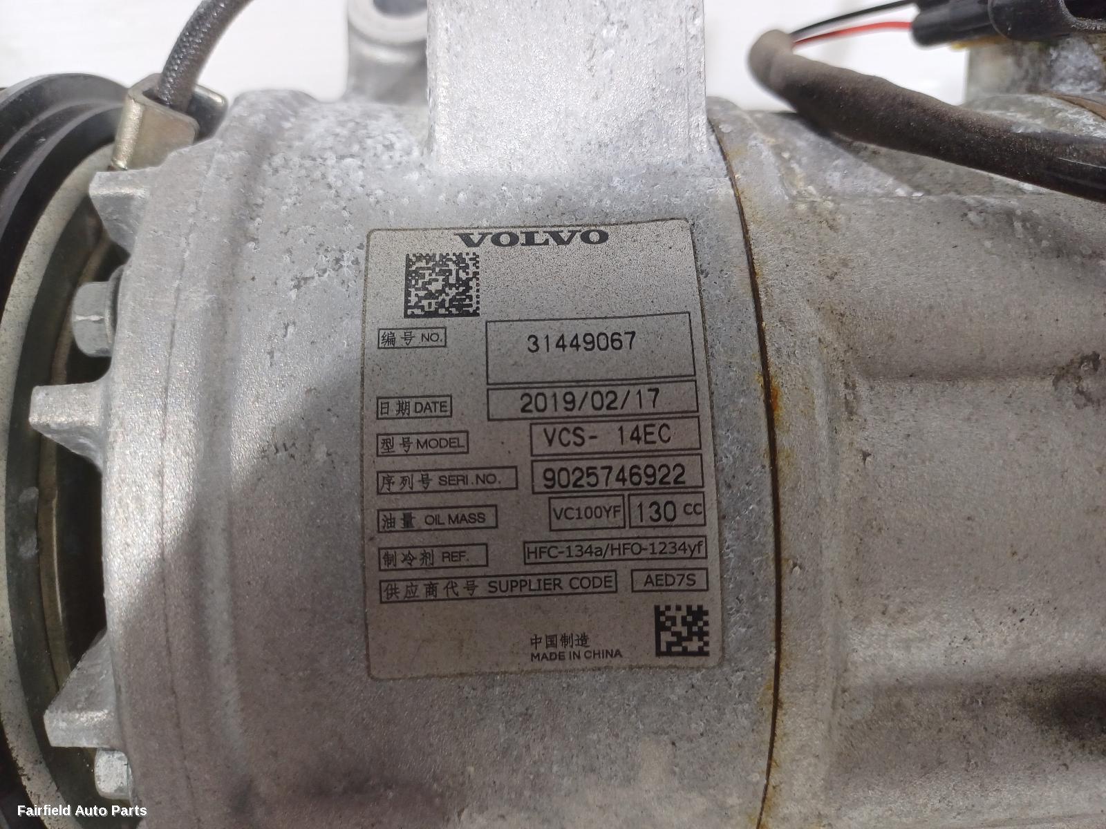 2017-2021 Volvo Xc60 A C Compressor