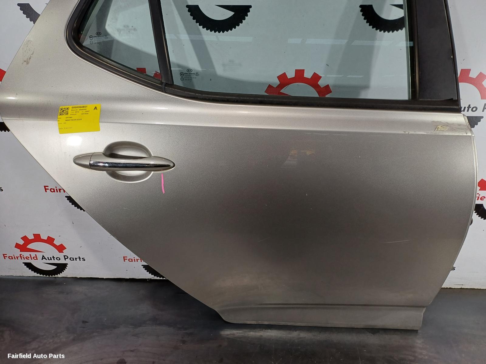 2011-2015 Kia Optima Right Rear Door Sliding
